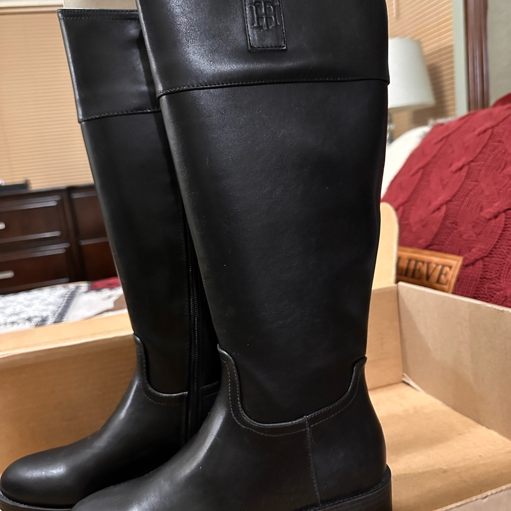 Tommy Hilfiger Black Over the Knee Boots